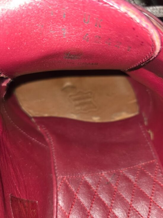 Cobbler Union Oxblood Burgundy Calfskin Norwegian Split Toe Derby UK 11 US 12
